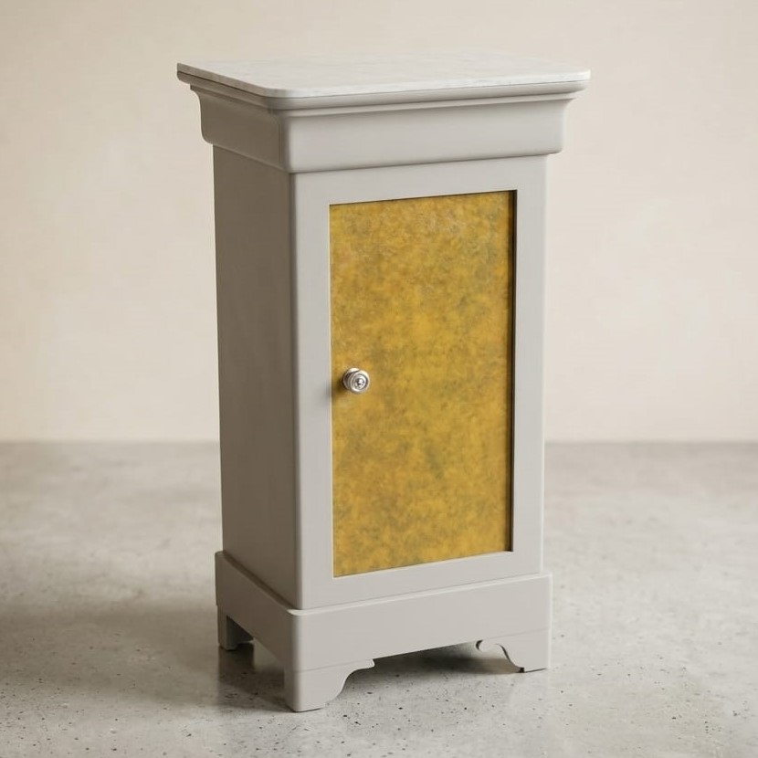 Chevet-peinture-effets-patine-faux-marbre